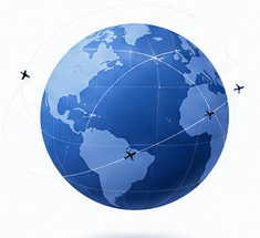 Stylized globe
